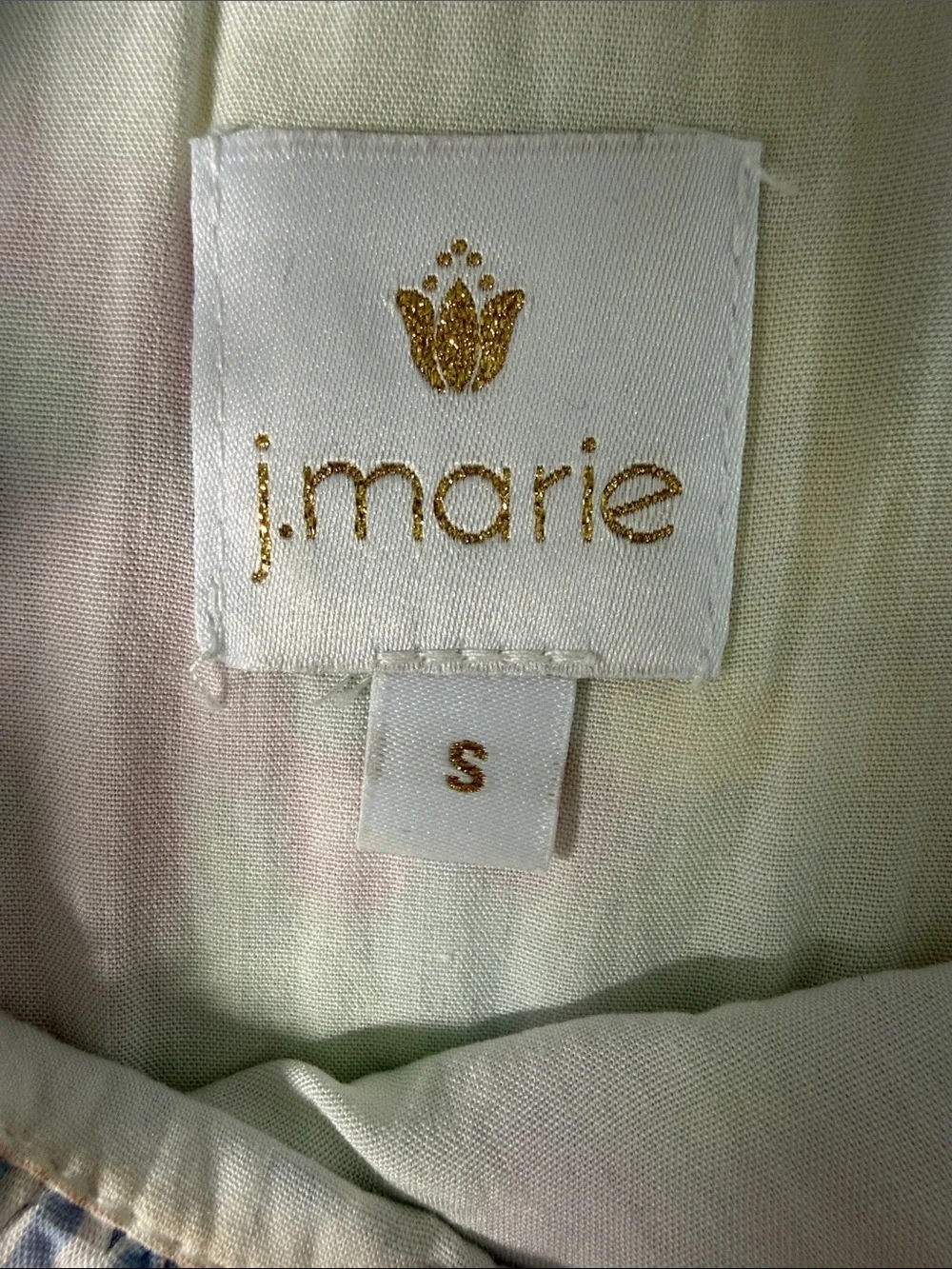 J Marie ruffle neck